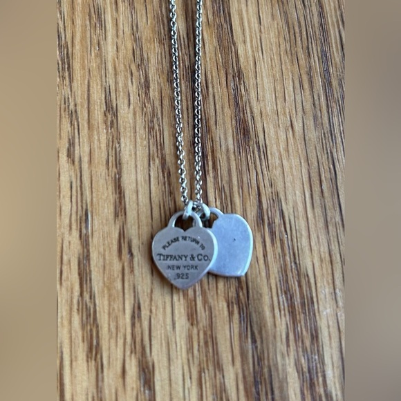 Tiffany & Co. Silver Heart Pendants Necklace - Picture 3 of 12